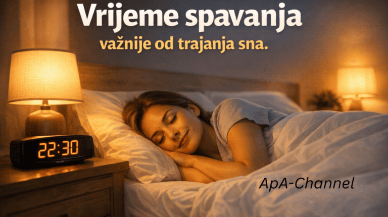 vrijeme spavanja važnije od trajanja sna i zdrav ritam spavanja
