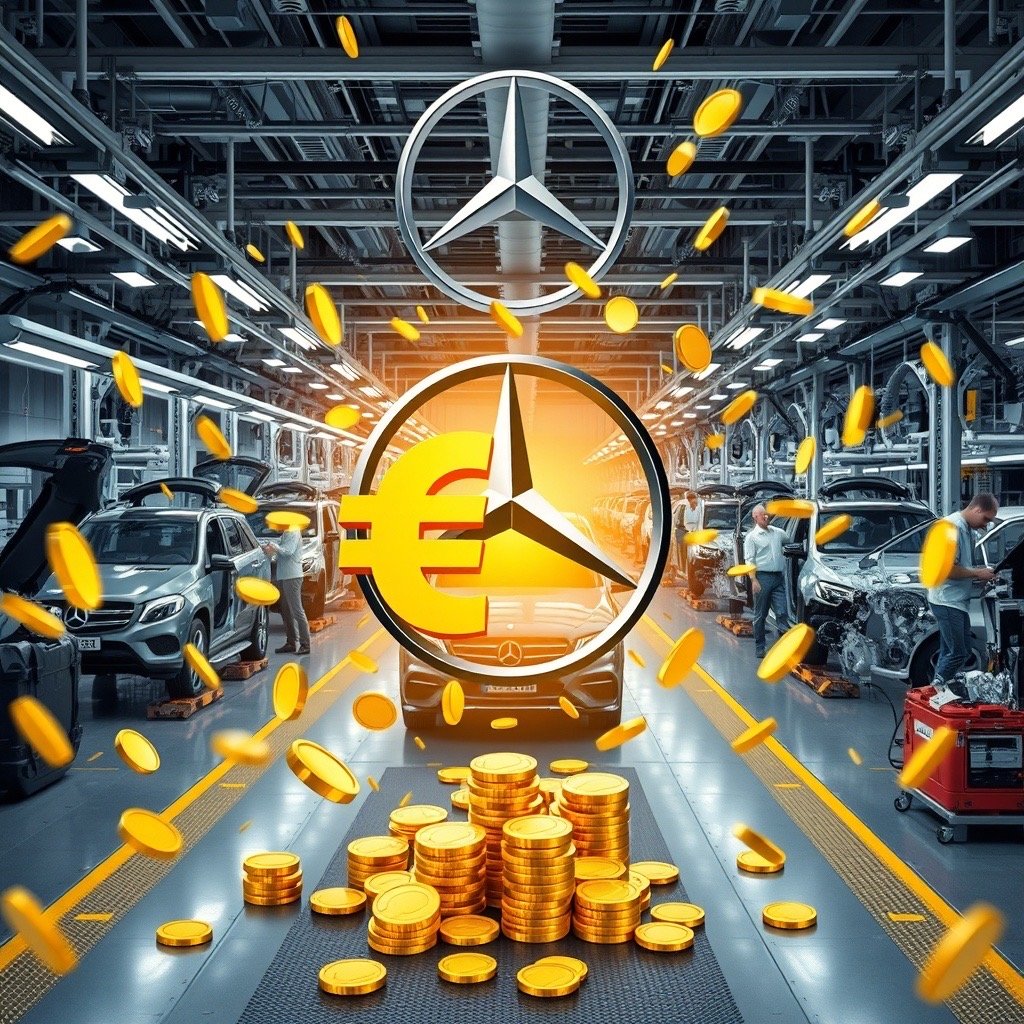 mercedes-benz manufacturing plant representing innovation and significant savings in labor costs