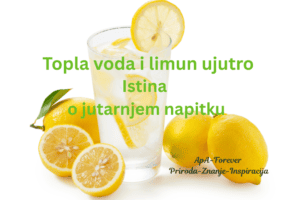 topla voda i limun ujutro u čaši sa svježim limunima