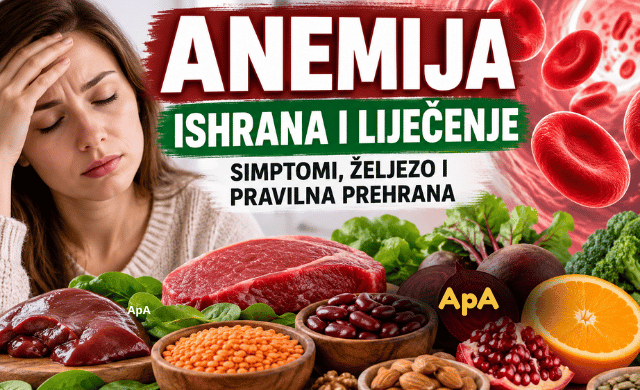 Anemija ishrana liječenje – simptomi, željezo i pravilna prehrana