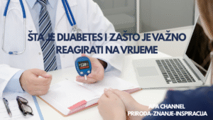 Šta je dijabetes – mjerenje nivoa šećera u krvi glukometrom, edukativna slika ApA-Channel.