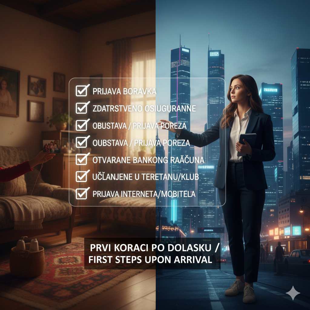 Priprema za odlazak u dijasporu prikazana kroz ceklistu 
