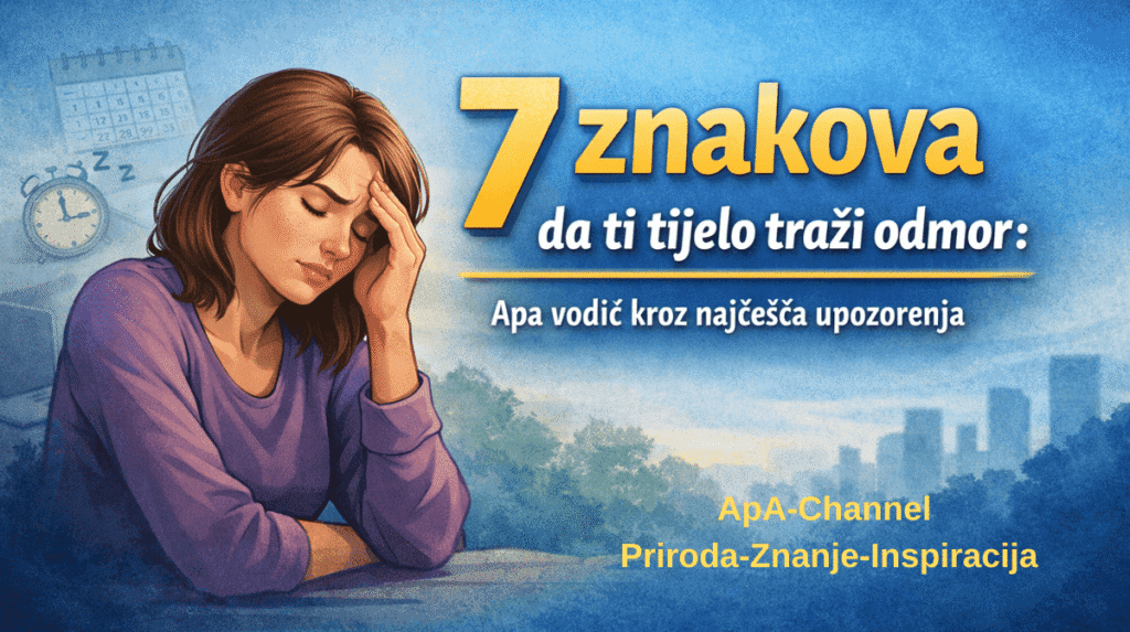Znakovi da tijelo traži odmor – umorna žena drži glavu zbog iscrpljenosti i stresa