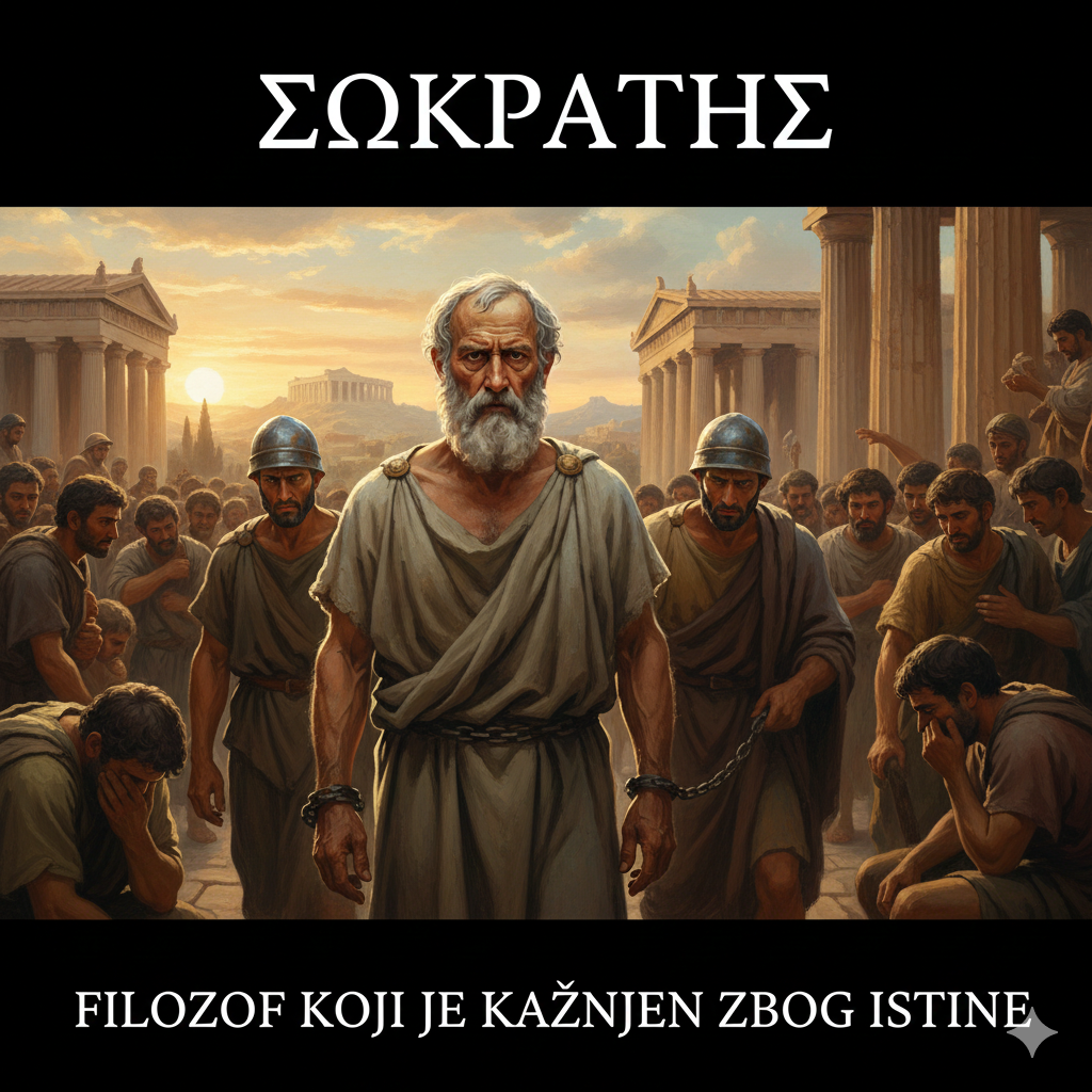 Sokrat – filozof koji je kažnjen zbog istine i slobode govora u antičkoj Atini