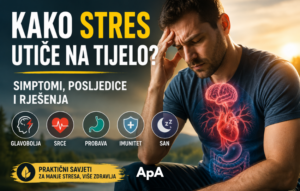 Kako stres utiče na tijelo – simptomi hroničnog stresa i posljedice na zdravlje