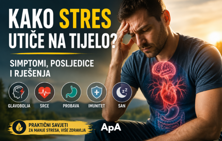 Kako stres utiče na tijelo – simptomi hroničnog stresa i posljedice na zdravlje