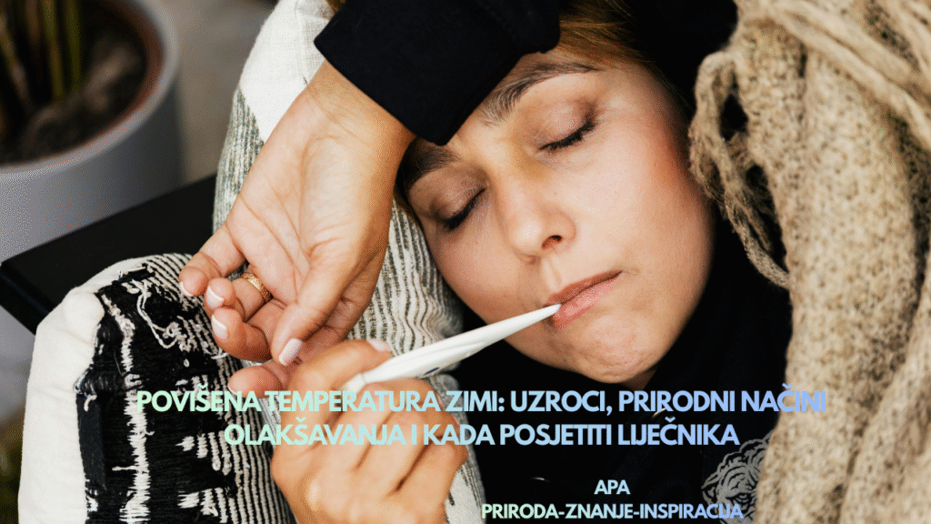 osoba s povišenom temperaturom tokom zime povišena temperatura zimi – mjerenje temperature i simptomi