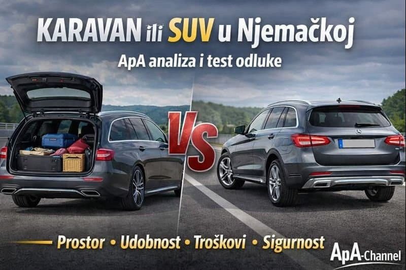 Karavan ili SUV u Njemačkoj – ApA analiza i test odluke za porodicu, autoput i troškove