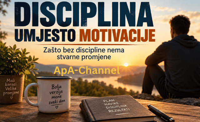 Disciplina umjesto motivacije – svakodnevne navike i mali koraci do stvarne promjene