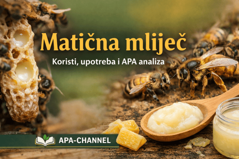 matična mliječ – pčelinji proizvod i APA analiza koristi