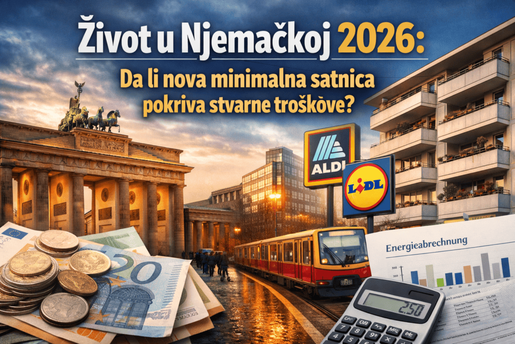 Život u Njemačkoj 2026 – minimalna satnica i stvarni troškovi života u urbanim sredinama