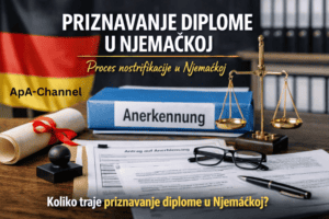 priznavanje diplome u Njemačkoj proces nostrifikacije dokumenti i Anerkennung postupak