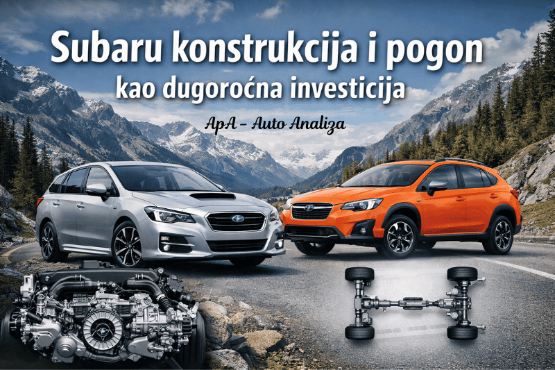 Subaru konstrukcija i pogon kao dugoročna investicija Levorg i XV Symmetrical AWD boxer motor