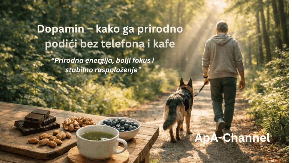 Dopamin – kako ga prirodno podići bez telefona i kafe – prirodna energija, bolji fokus i stabilno raspoloženje