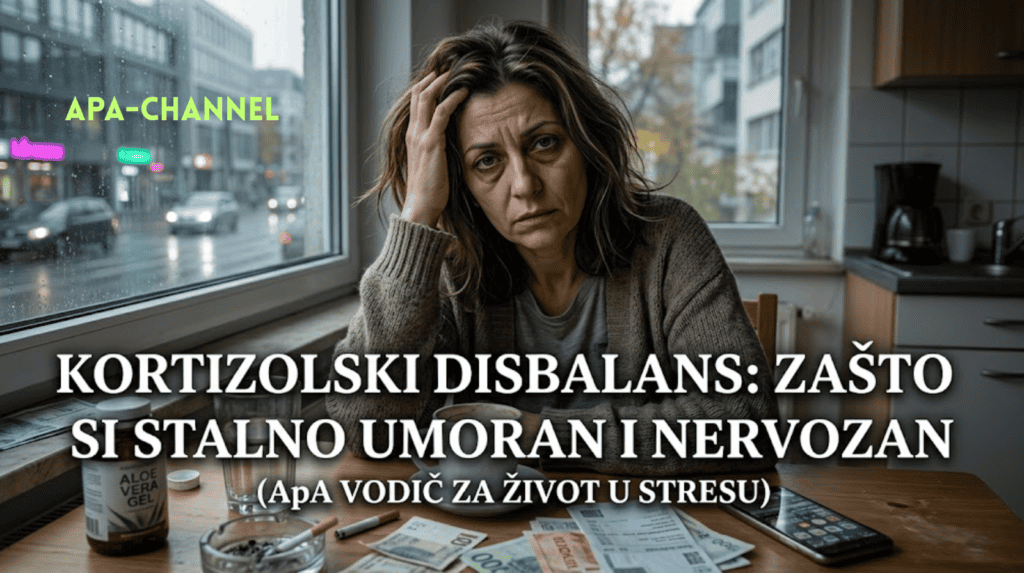 kortizolski disbalans stres umor nervoza žena zabrinuta u kuhinji apa analiza kortizola