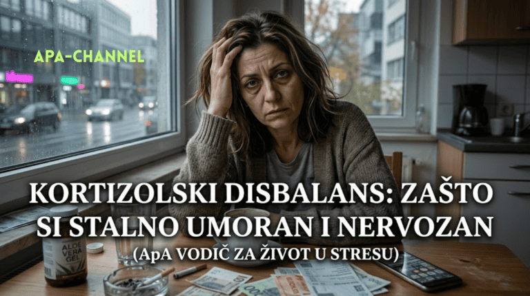 kortizolski disbalans stres umor nervoza žena zabrinuta u kuhinji apa analiza kortizola