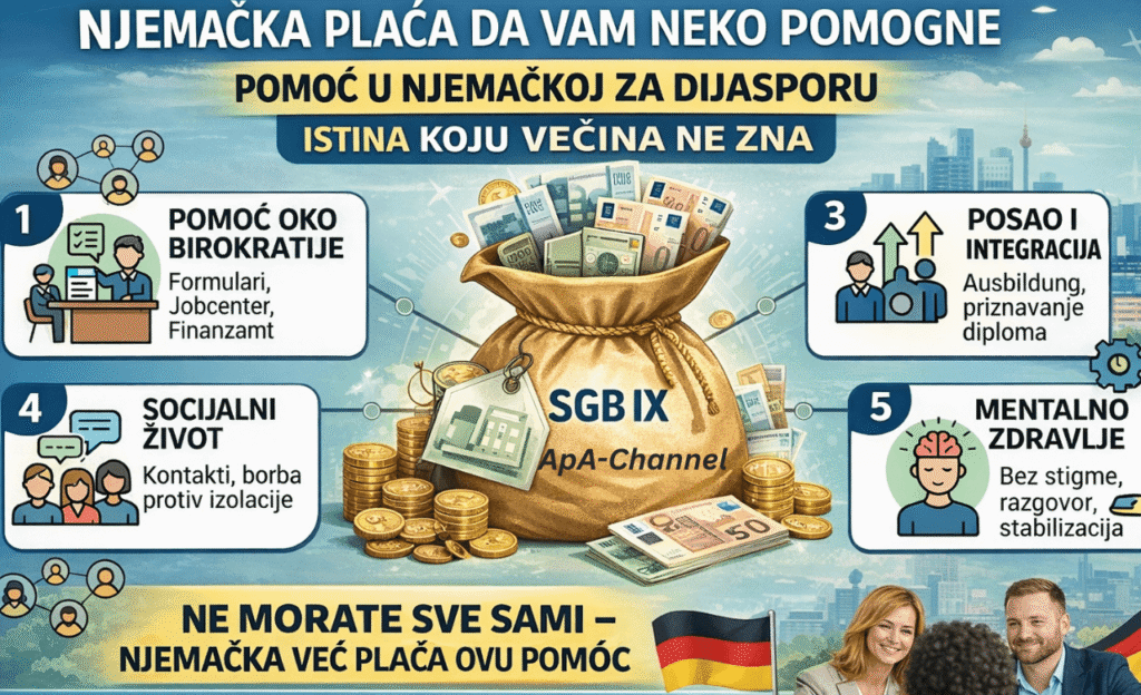 pomoć u Njemačkoj za dijasporu SGB IX podrška birokratija posao stanovanje mentalno zdravlje