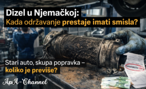 stari dizelaš Njemačka DPF filter popravka troškovi 3500 eura