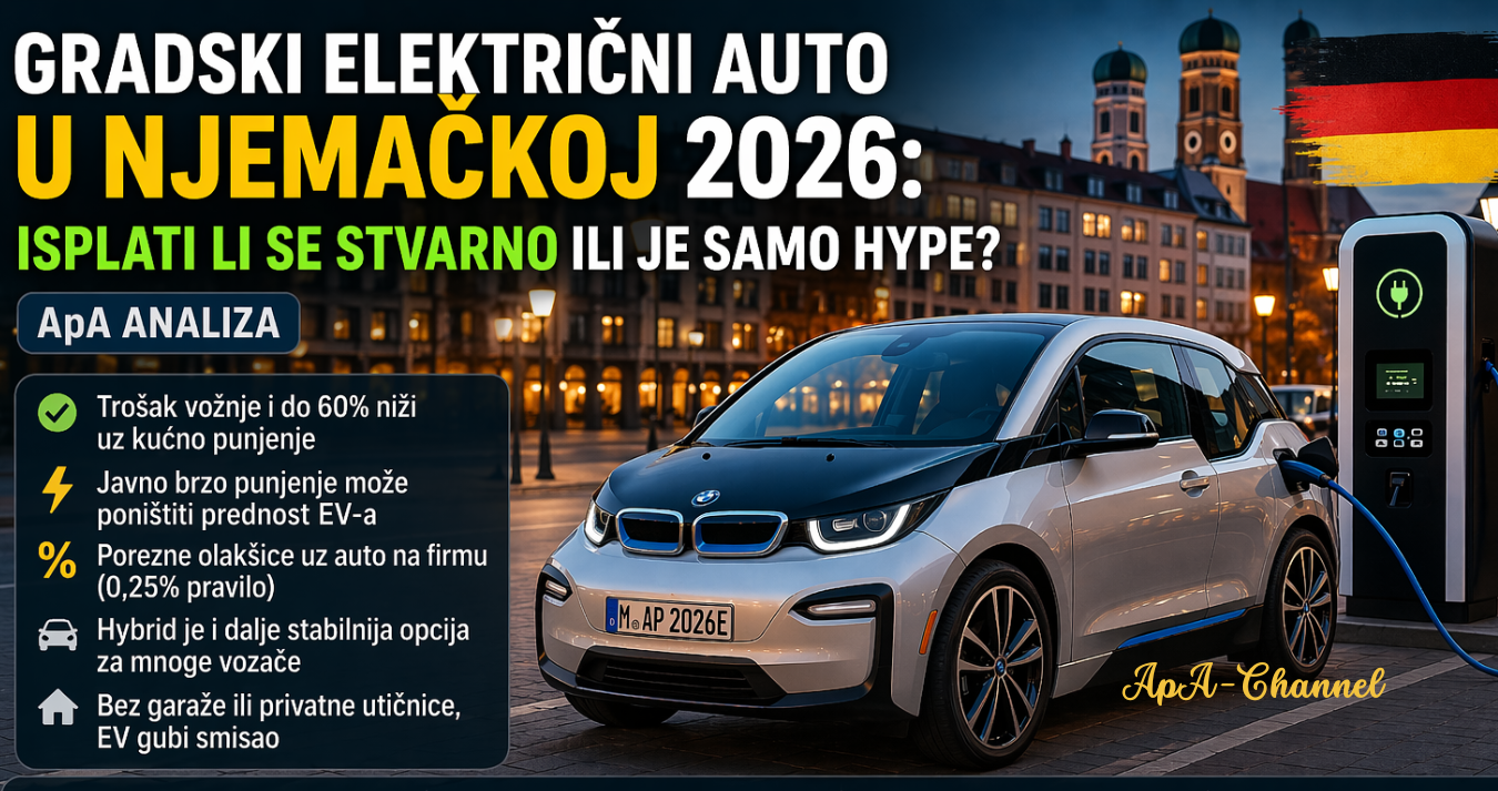 gradski električni auto u Njemačkoj punjenje i troškovi
