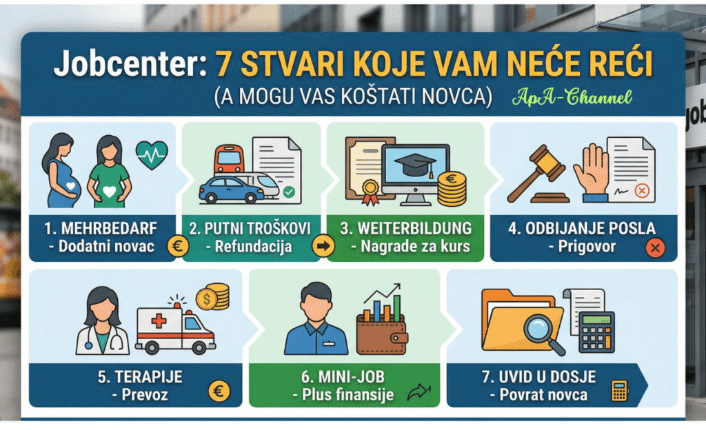 jobcenter prava njemačka dodatci putni troškovi mini job dijaspora vodič