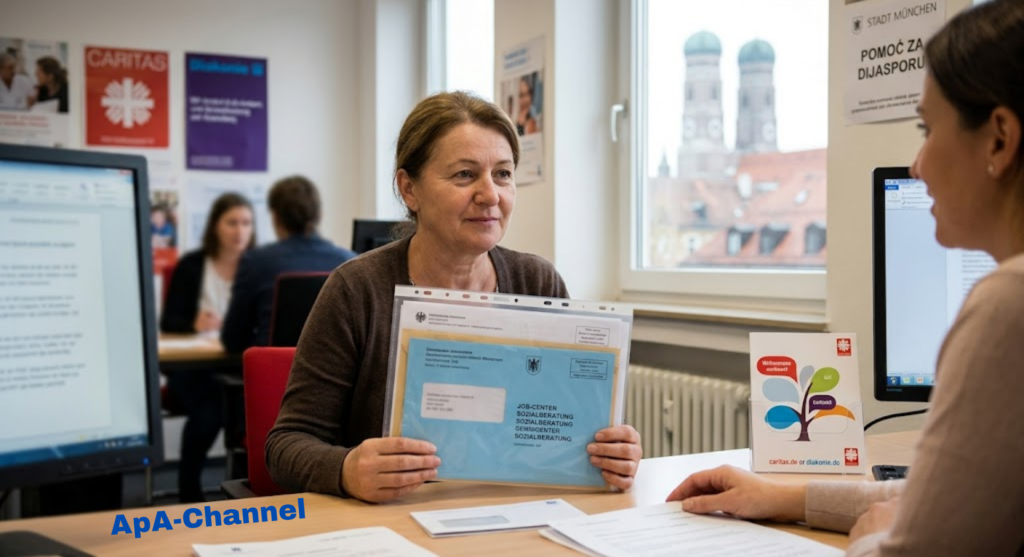 sozialberatung njemacka savjetovanje caritas pomoc dijaspori razumijevanje pisma jobcenter