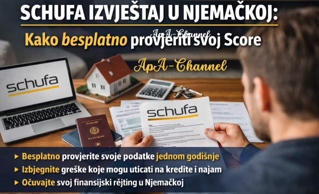 SCHUFA izvještaj u Njemačkoj i besplatna provjera score-a za stan, kredit i ugovore