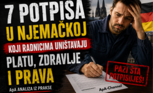 potpisi u Njemačkoj radnik pod stresom potpisuje dokumente i ugovor o radu