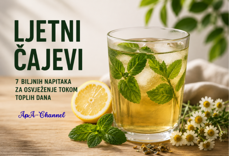 Ljetni čajevi – osvježavajući biljni napitak od mente i limuna tokom toplih ljetnih dana