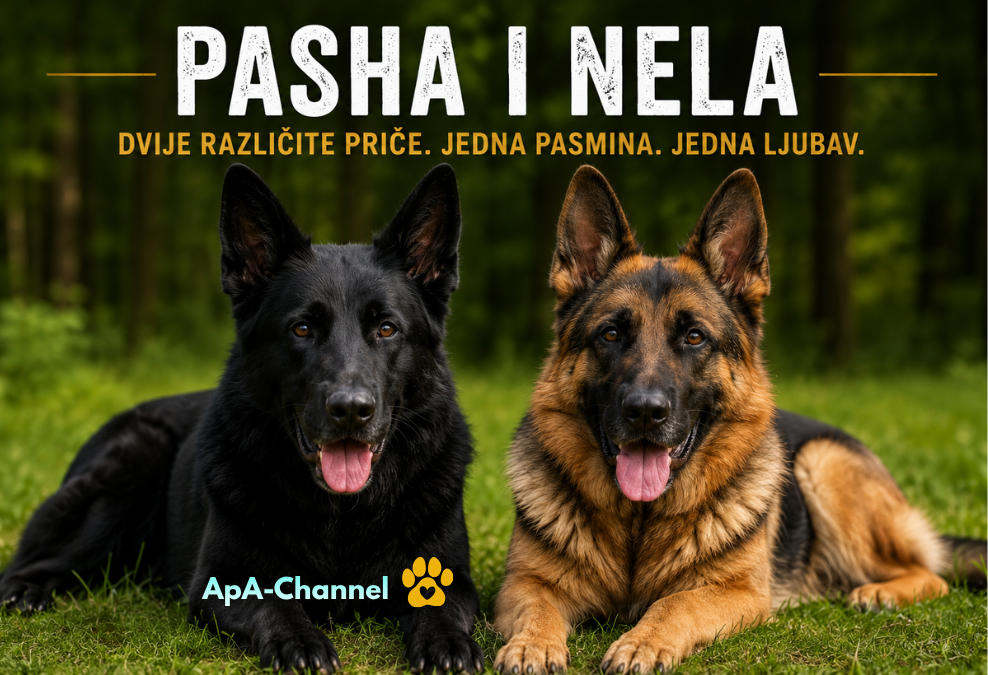 Njemački ovčar mužjak ili ženka: Pasha, crni mužjak, i Nela, ženka njemačkog ovčara, u ApA analizi