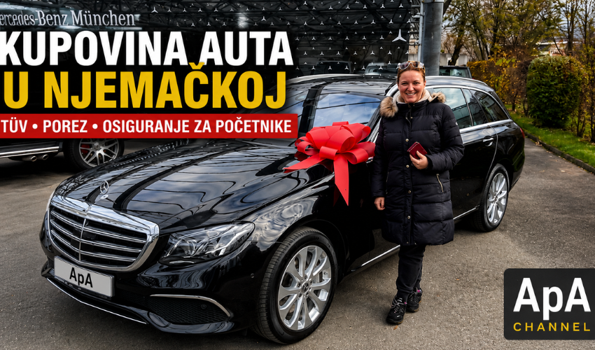 Kupovina auta u Njemačkoj – preuzimanje Mercedesa u Minhenu uz vodič o TÜV-u, porezu i osiguranju