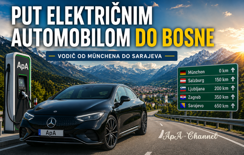 Put električnim automobilom do Bosne od Münchena do Sarajeva uz Mercedes EQ i EV punionicu