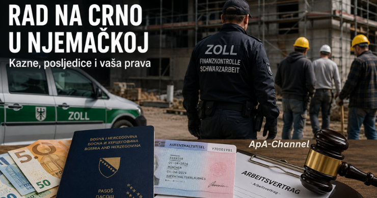 Rad na crno u Njemačkoj – Zoll kontrola, boravišna dozvola i pravne posljedice Schwarzarbeit