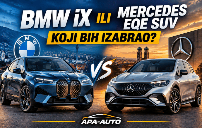BMW iX ili Mercedes EQE SUV – poređenje dva luksuzna električna SUV automobila na ApA-AUTO