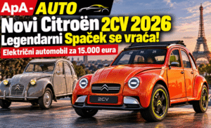 Novi Citroën 2CV 2026 – električni Spaček za 15.000 eura, ApA-AUTO