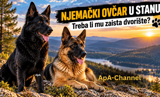 Njemački ovčar u stanu – treba li mu zaista dvorište